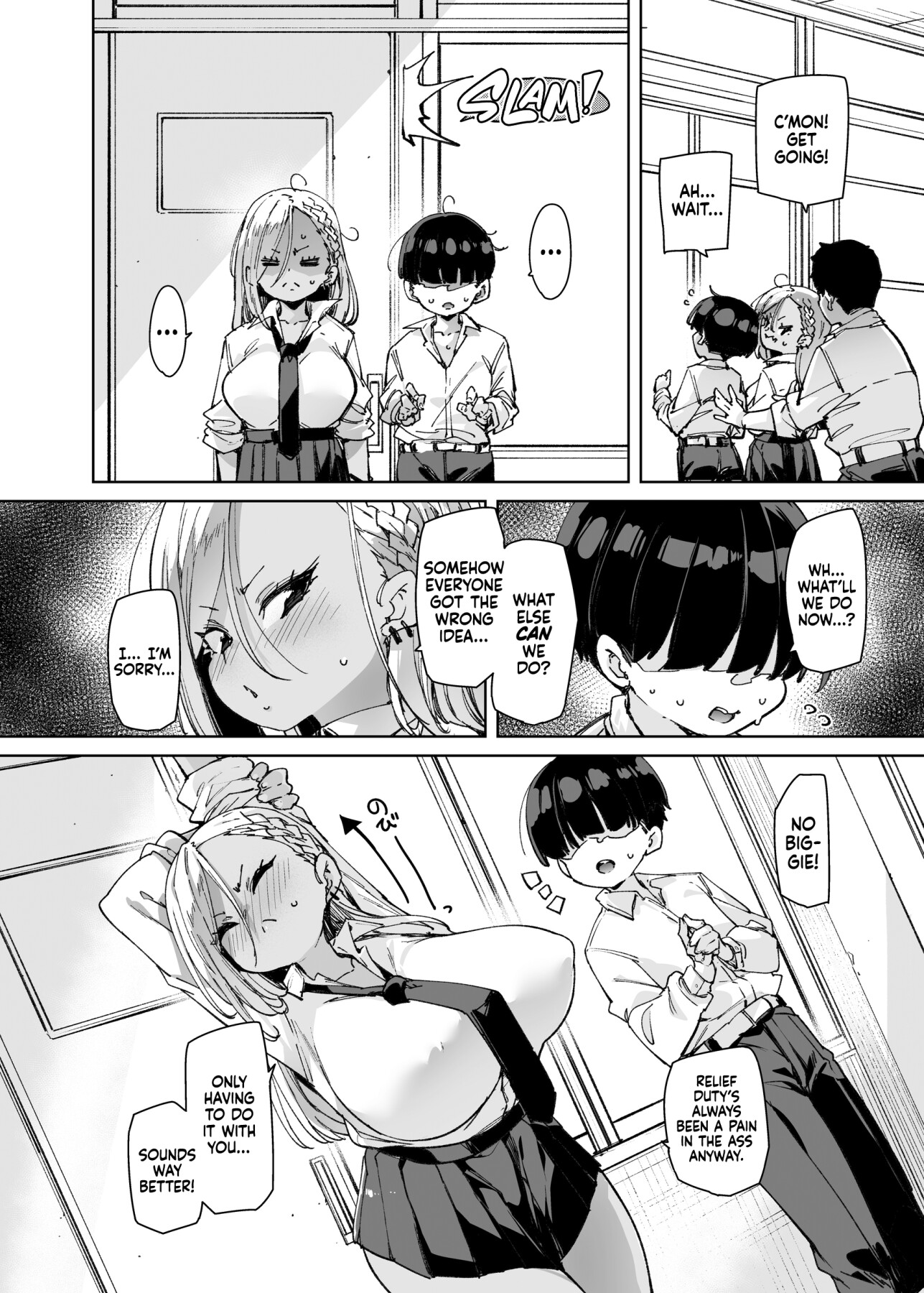 Hentai Manga Comic-The Gyaru Who Gets You Off Even When She's Not On Sex Relief Duty-Read-35